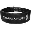 imageGymreapers Leather Weightlifting Belt for Bodybuilding Squatting Lower Back Support ampamp Back Pain  Real Leather Adjustable Buckle Sizing  Men WomenBlack