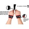 imageGymreapers Lifting Wrist Straps for Weightlifting Bodybuilding Powerlifting Strength Training ampamp Deadlifts  Padded Neoprene with 18 inch CottonBlackRed