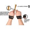 imageGymreapers Lifting Wrist Straps for Weightlifting Bodybuilding Powerlifting Strength Training ampamp Deadlifts  Padded Neoprene with 18 inch CottonDesert Tan