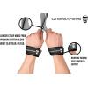 imageGymreapers Lifting Wrist Straps for Weightlifting Bodybuilding Powerlifting Strength Training ampamp Deadlifts  Padded Neoprene with 18 inch CottonGray