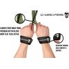 imageGymreapers Lifting Wrist Straps for Weightlifting Bodybuilding Powerlifting Strength Training ampamp Deadlifts  Padded Neoprene with 18 inch CottonMilitary Green