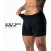 imageGymreapers Mens Boxer Briefs Moisture WickingWaistband Pack of 3 Underwear for Men with Pouch for Ball for Travel Daily WearBlack
