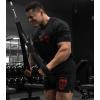 imageGymreapers Moisture Wicking Short Sleeve TShirt for Men  Crew Neck Workout Shirts  Casual Gym Cotton Everyday TeeBlackRed