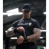 imageGymreapers Moisture Wicking Short Sleeve TShirt for Men  Crew Neck Workout Shirts  Casual Gym Cotton Everyday TeeBlackWhite