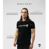 imageGymreapers Moisture Wicking Short Sleeve TShirt for Men  Crew Neck Workout Shirts  Casual Gym Cotton Everyday TeeBlackWhite