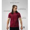 imageGymreapers Moisture Wicking Short Sleeve TShirt for Men  Crew Neck Workout Shirts  Casual Gym Cotton Everyday TeeCardinalBlack