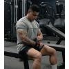 imageGymreapers Moisture Wicking Short Sleeve TShirt for Men  Crew Neck Workout Shirts  Casual Gym Cotton Everyday TeeGrayRanger Green