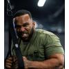 imageGymreapers Moisture Wicking Short Sleeve TShirt for Men  Crew Neck Workout Shirts  Casual Gym Cotton Everyday TeeRanger GreenBlack