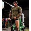 imageGymreapers Moisture Wicking Short Sleeve TShirt for Men  Crew Neck Workout Shirts  Casual Gym Cotton Everyday TeeRanger GreenBlack