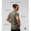 imageGymreapers Moisture Wicking Short Sleeve TShirt for Men  Crew Neck Workout Shirts  Casual Gym Cotton Everyday TeeStoneBlack