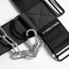 imageGymreapers Neck Harness Weight Lifting  Neck Trainer Workout Equipment  Heavy Duty Stainless Steel Chain Adjustable Neoprene Head Strap Exercise Equipment for Strength ampamp Pain ReliefBlack