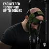 imageGymreapers Neck Harness Weight Lifting  Neck Trainer Workout Equipment  Heavy Duty Stainless Steel Chain Adjustable Neoprene Head Strap Exercise Equipment for Strength ampamp Pain ReliefOD Green