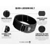 imageGymreapers Quick Locking Weight Lifting Belt for Men Gym Belt for Powerlifting Deadlift Belt with 4 Inch Neoprene Metal Buckle Back Support Weightlifting Belt WomenBlack