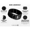 imageGymreapers Quick Locking Weight Lifting Belt for Men Gym Belt for Powerlifting Deadlift Belt with 4 Inch Neoprene Metal Buckle Back Support Weightlifting Belt WomenBlack  Patch