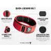 imageGymreapers Quick Locking Weight Lifting Belt for Men Gym Belt for Powerlifting Deadlift Belt with 4 Inch Neoprene Metal Buckle Back Support Weightlifting Belt WomenRed