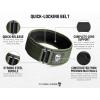 imageGymreapers Quick Locking Weight Lifting Belt for Men Gym Belt for Powerlifting Deadlift Belt with 4 Inch Neoprene Metal Buckle Back Support Weightlifting Belt WomenGreen