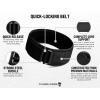 imageGymreapers Quick Locking Weight Lifting Belt for Men Gym Belt for Powerlifting Deadlift Belt with 4 Inch Neoprene Metal Buckle Back Support Weightlifting Belt WomenBlackBlack