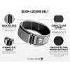 imageGymreapers Quick Locking Weight Lifting Belt for Men Gym Belt for Powerlifting Deadlift Belt with 4 Inch Neoprene Metal Buckle Back Support Weightlifting Belt WomenGray