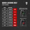 imageGymreapers Quick Locking Weight Lifting Belt for Men Gym Belt for Powerlifting Deadlift Belt with 4 Inch Neoprene Metal Buckle Back Support Weightlifting Belt WomenBlack