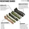 imageGymreapers Resistance Bands for Working Out  Elastic Pull Up Exercise Assistance Bands Set for Powerlifting Stretching WOD Strength Training  for Men ampamp Women5 Bands  Military Set