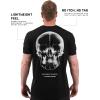 imageGymreapers Skull Moisture Wicking TShirts for Men  Short Sleeve Workout Gym Shirts  Running Athletic Tees ampamp Dry Fit TshirtBeneath the Surface
