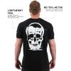 imageGymreapers Skull Moisture Wicking TShirts for Men  Short Sleeve Workout Gym Shirts  Running Athletic Tees ampamp Dry Fit TshirtRipstop