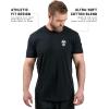 imageGymreapers Skull Moisture Wicking TShirts for Men  Short Sleeve Workout Gym Shirts  Running Athletic Tees ampamp Dry Fit TshirtViolent Silence