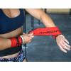 imageGymreapers Strength Wrist Wraps for Cross Training Olympic Lifting Strength WOD Workouts Calisthenics  Strong Wrist Support for Men and Women  Fits All Wrist Sizes  Men and WomenRed