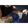 imageGymreapers Strength Wrist Wraps for Cross Training Olympic Lifting Strength WOD Workouts Calisthenics  Strong Wrist Support for Men and Women  Fits All Wrist Sizes  Men and WomenNavy