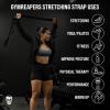 imageGymreapers Stretching Strap for Physical Therapy NonElastic Stretch Band 10 Loop Neoprene Stretch Strap for Yoga Pilates Exercise Men ampamp WomenBlack