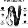 imageGymreapers Stretching Strap for Physical Therapy NonElastic Stretch Band 10 Loop Neoprene Stretch Strap for Yoga Pilates Exercise Men ampamp WomenBlack