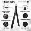 imageGymreapers Tricep Rope Cable Attachment  MultiWorkout Tricep Pull Down Cable Attachment  Perfect Gym Cable attachments 3 Lengths Built in OneBlack