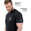 imageGymreapers Valor Moisture Wicking TShirts for Men  Short Sleeve Workout Gym Shirts  Running Athletic Tees ampamp Dry Fit TshirtBlackBlack