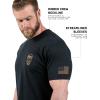 imageGymreapers Valor Moisture Wicking TShirts for Men  Short Sleeve Workout Gym Shirts  Running Athletic Tees ampamp Dry Fit TshirtBlackKhaki