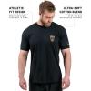 imageGymreapers Valor Moisture Wicking TShirts for Men  Short Sleeve Workout Gym Shirts  Running Athletic Tees ampamp Dry Fit TshirtBlackKhaki