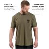imageGymreapers Valor Moisture Wicking TShirts for Men  Short Sleeve Workout Gym Shirts  Running Athletic Tees ampamp Dry Fit TshirtMilitary Green