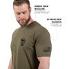 imageGymreapers Valor Moisture Wicking TShirts for Men  Short Sleeve Workout Gym Shirts  Running Athletic Tees ampamp Dry Fit TshirtMilitary Green