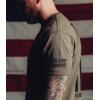 imageGymreapers Valor Moisture Wicking TShirts for Men  Short Sleeve Workout Gym Shirts  Running Athletic Tees ampamp Dry Fit TshirtMilitary Green