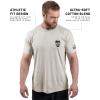 imageGymreapers Valor Moisture Wicking TShirts for Men  Short Sleeve Workout Gym Shirts  Running Athletic Tees ampamp Dry Fit TshirtSand