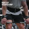 imageGymreapers Weight Lifting Hooks Pair Heavy Duty Power Wrist Straps Hand Grip Support For Deadlifts Pull Ups Shrugs  Gym Gloves For Men and WomenBlack