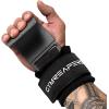 imageGymreapers Weight Lifting Hooks Pair Heavy Duty Power Wrist Straps Hand Grip Support For Deadlifts Pull Ups Shrugs  Gym Gloves For Men and WomenGray