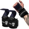 imageGymreapers Weight Lifting Hooks Pair Heavy Duty Power Wrist Straps Hand Grip Support For Deadlifts Pull Ups Shrugs  Gym Gloves For Men and WomenNavy
