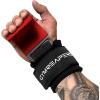 imageGymreapers Weight Lifting Hooks Pair Heavy Duty Power Wrist Straps Hand Grip Support For Deadlifts Pull Ups Shrugs  Gym Gloves For Men and WomenRed