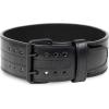 imageGymreapers Weightlifting Belt 6MM Genuine Leather  Double Prong Power Belt Heavy Duty 4Inch Wide  Strong Stabilizing Back Support For Deadlifts Squats PowerliftingBlack