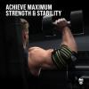 imageGymreapers Weightlifting Elbow Wraps 1 Pair  Flexible 40 Elbow Compression Strap ampamp Joint Support Brace  for Bench Press Powerlifting and PressingGreen