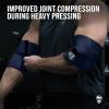 imageGymreapers Weightlifting Elbow Wraps 1 Pair  Flexible 40 Elbow Compression Strap ampamp Joint Support Brace  for Bench Press Powerlifting and PressingNavy