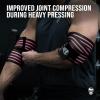 imageGymreapers Weightlifting Elbow Wraps 1 Pair  Flexible 40 Elbow Compression Strap ampamp Joint Support Brace  for Bench Press Powerlifting and PressingPink