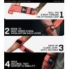 imageGymreapers Weightlifting Elbow Wraps 1 Pair  Flexible 40 Elbow Compression Strap ampamp Joint Support Brace  for Bench Press Powerlifting and PressingRedWhite