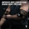imageGymreapers Weightlifting Elbow Wraps 1 Pair  Flexible 40 Elbow Compression Strap ampamp Joint Support Brace  for Bench Press Powerlifting and PressingTan