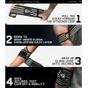 imageGymreapers Weightlifting Elbow Wraps 1 Pair  Flexible 40 Elbow Compression Strap ampamp Joint Support Brace  for Bench Press Powerlifting and PressingWhite